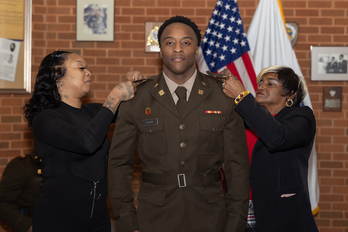 Cadet getting pinned