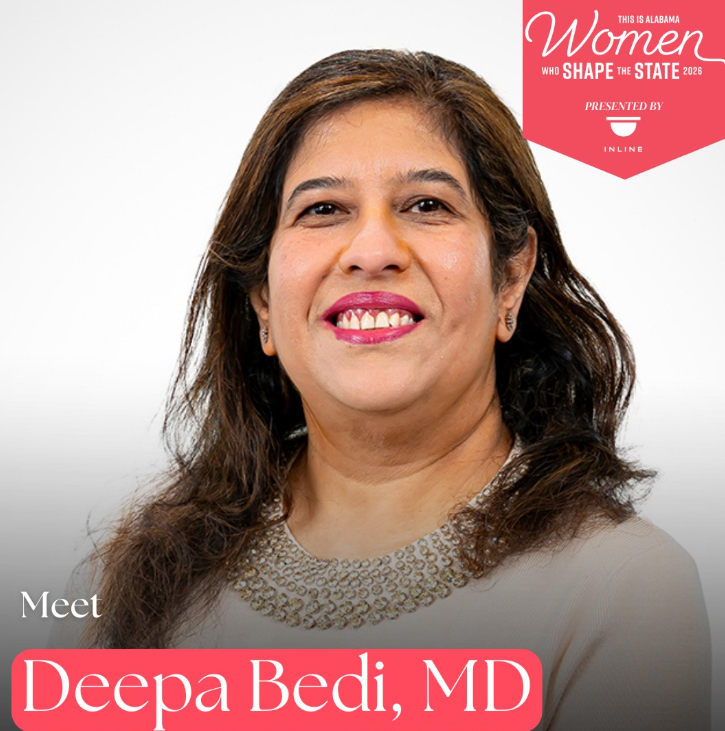 Dr Deepa Bedi graphic and headshot
