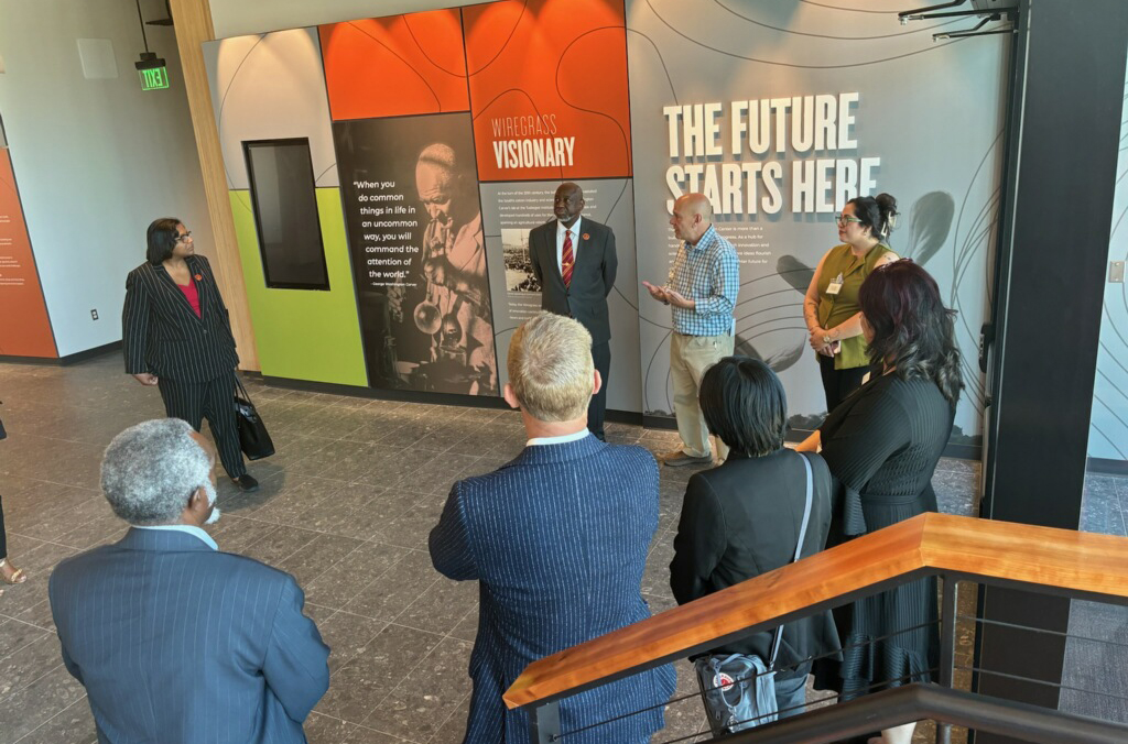 Participants assembling at the event