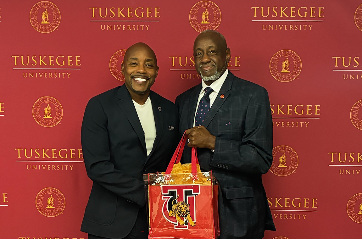 Hollywood producer Will Packer and Dr. Mark A. Brown