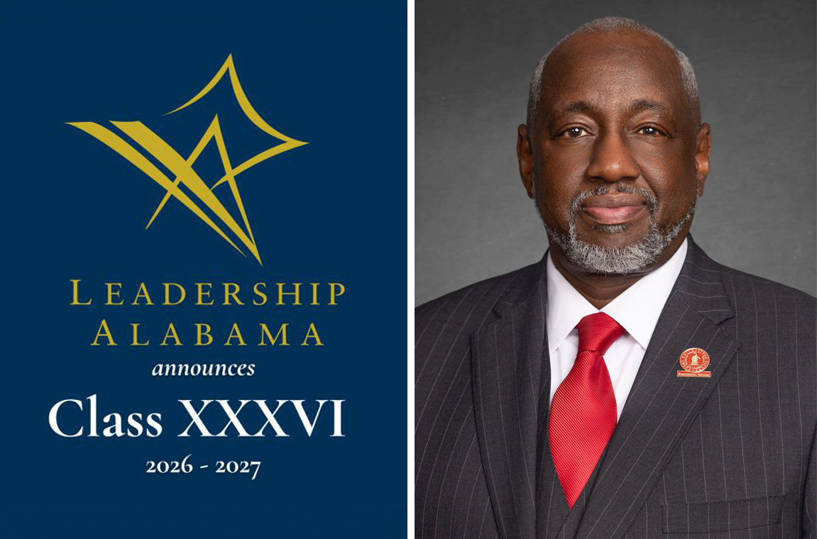 Leadership Alabama logo image connected to Dr. Mark Brown's headshot