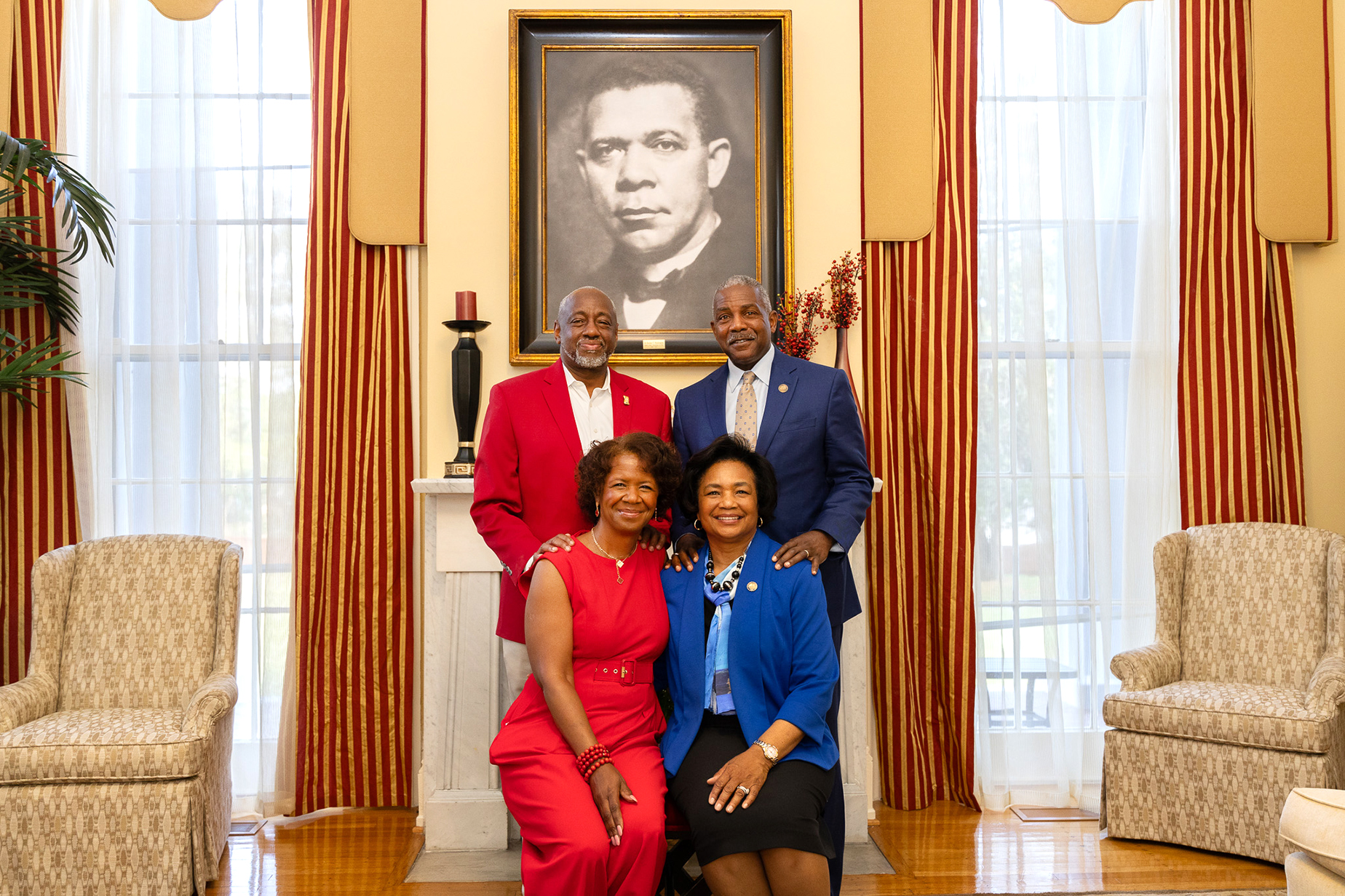 President Brown and President Williams with their wives at Grey Columns